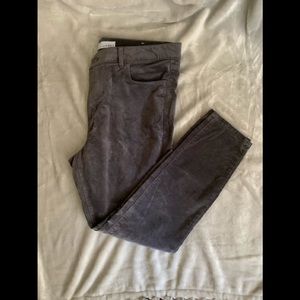 Dark gray corduroy pants